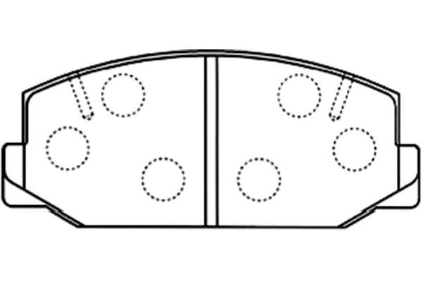 KAVO PARTS Комплект тормозных колодок, дисковый тормоз BP-9092